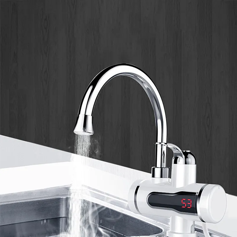 Basin Hot Faucet Water tap Mixer Sink Instantaneous Cold Heating Kitchen Faucet Digital Electric Water Heater