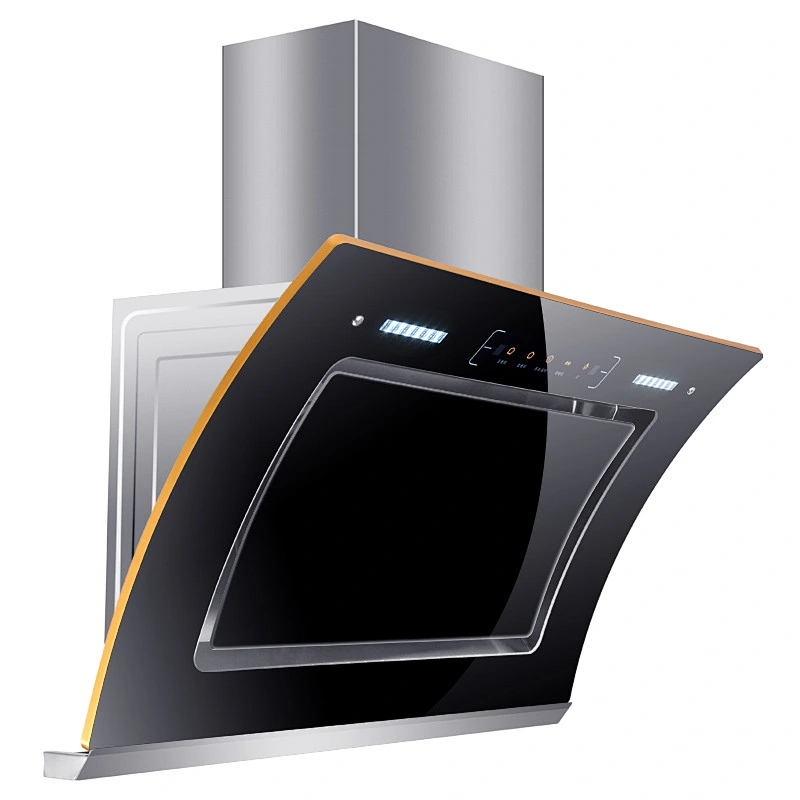 Kitchen Exhaust Hood 800mm Household Range Hood Stainless Steel Smoke Exhaust Side suction Kitchen Hood