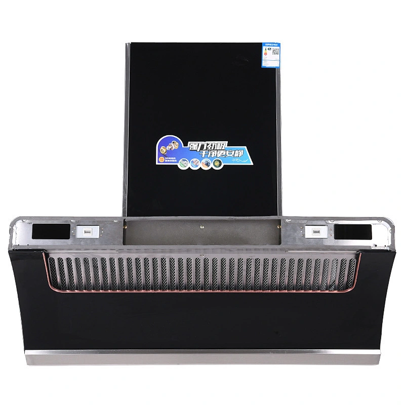Fashion Black 0-touch control kitchen commercial range hood