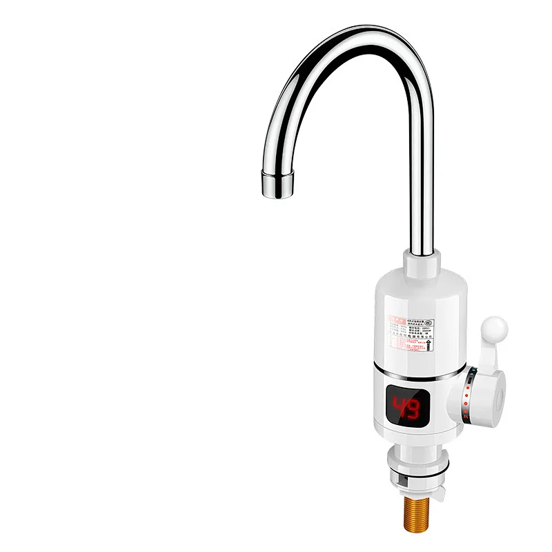 LED Digital Display 220V 110V Instant Tankless House Water Heater Heating Electric Faucet Tap