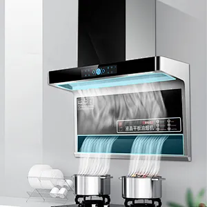 Screen Touch Electrical Range Hood Integrated Double Motor Range hood