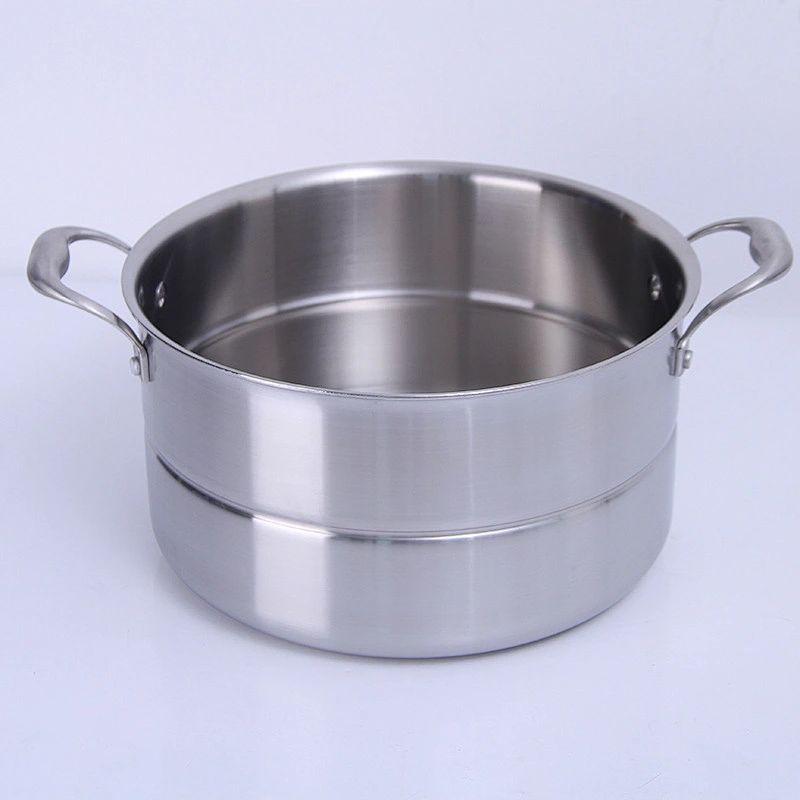 hign quality stainless steel steamer and cooking pots 2 layer food steamer pot