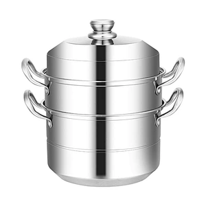 S/S304 3 Layers Steam Pot Stainless Steel Stackable Steamer Multi-purpose Food Steamer