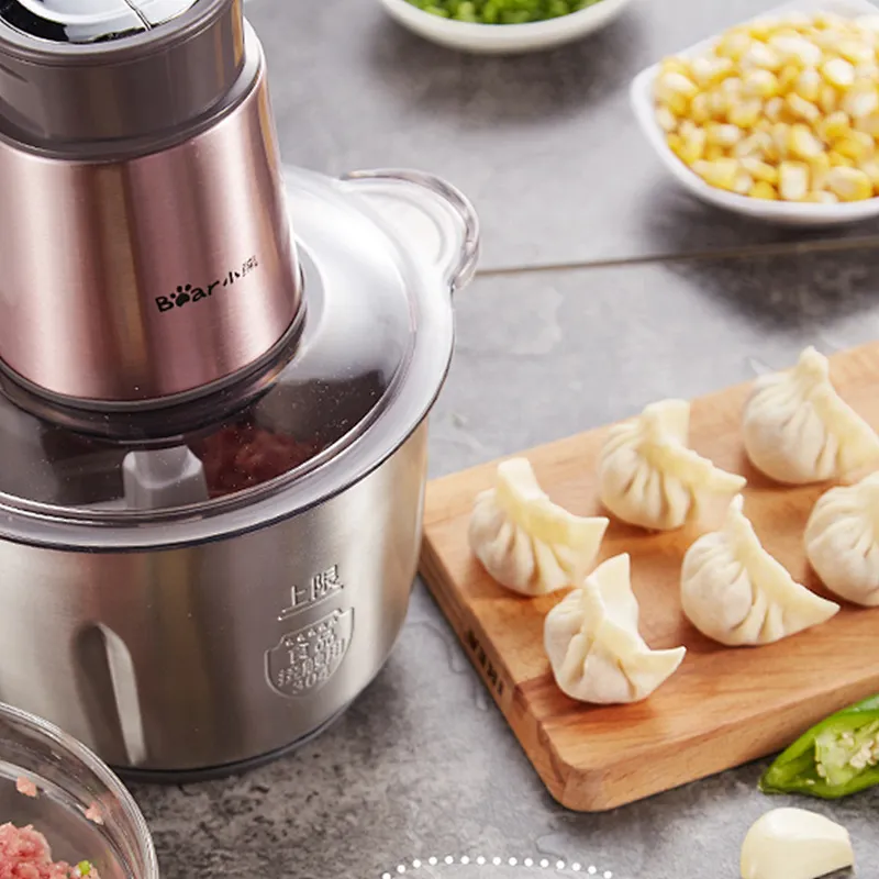 Hot Selling Brown 220V Household Mini Electric Food Meat Grinder Chopper Mincer
