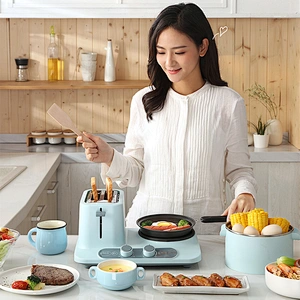 4 in 1 Multifunctional Toaster 2 slice sandwich toaster