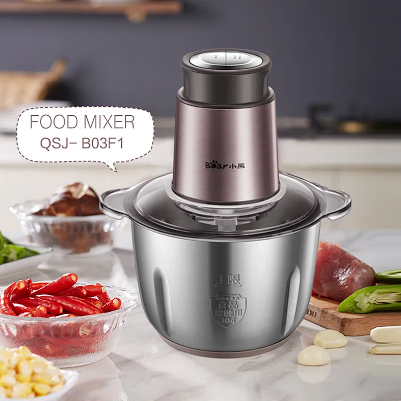 Hot Selling Brown 220V Household Mini Electric Food Meat Grinder Chopper Mincer