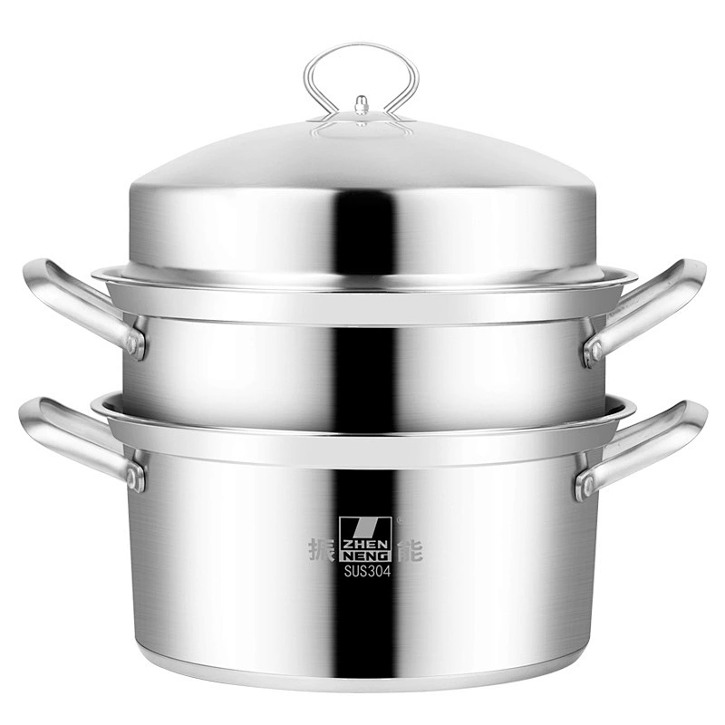 Stainless Steel 3 Layer Food Steam Pot 32CM Steamer for wholesale