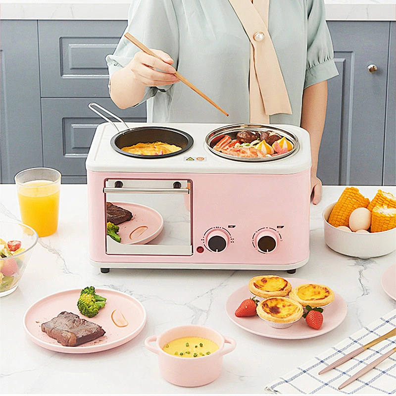 Smart Kitchen Appliance 6 in 1 Multifunction Stainless Steel Bread Toaster