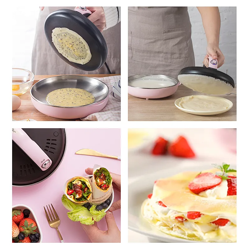 Electric Non-stick Mini Crepe Pancake Maker Pita Oven