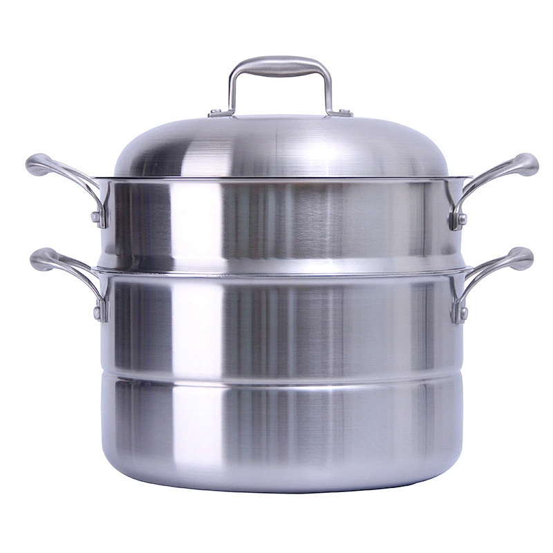 hign quality stainless steel steamer and cooking pots 2 layer food steamer pot