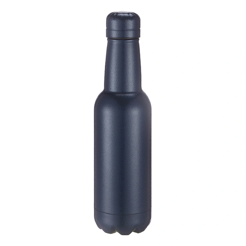 Customized new shape 500ml double wall stainless steel vacuum beer bottle
