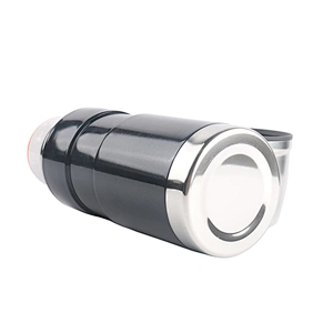 350ml vacuum thermos with stainless steel material, with plastic cup