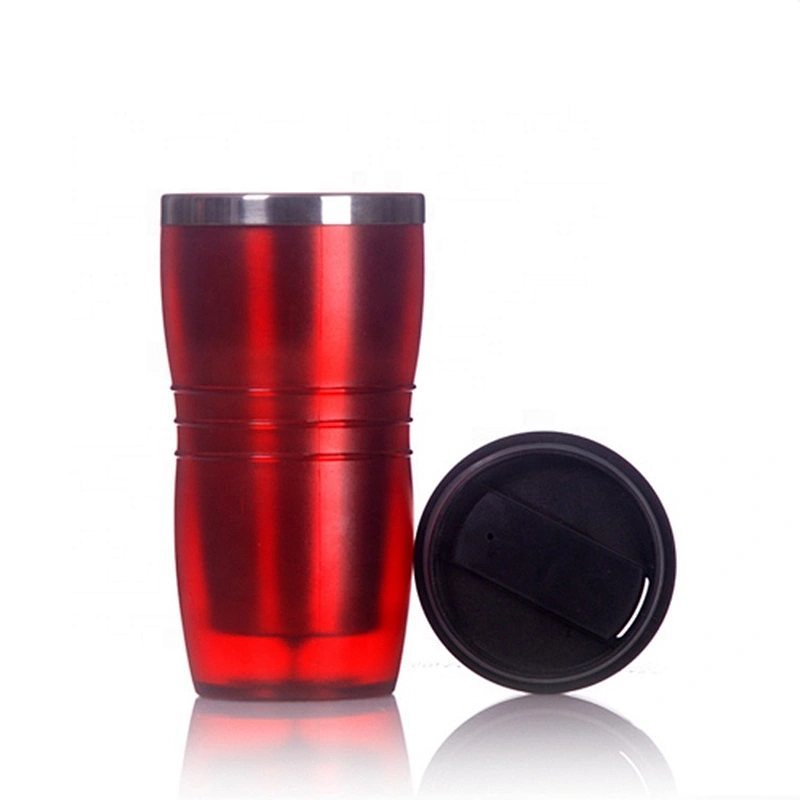 450ml Double Wall Tumbler Stainless Steel Inner BPA Free Plastic Travel Mugs