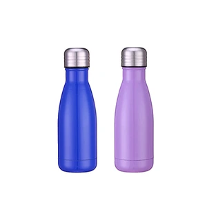 Wholesale Customized mini 260ml vacuum insulated stainless steel cola water bottle