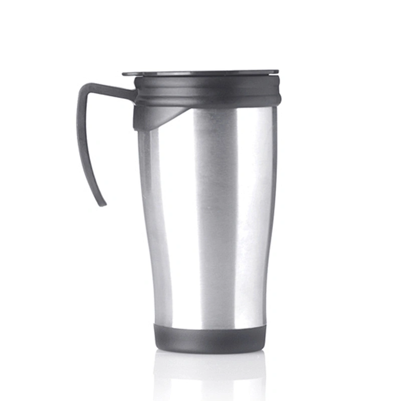 Reusable Stainless Steel Double Wall Office Water Tumbler Cups With Handle
