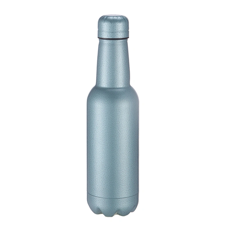 Customized new shape 500ml double wall stainless steel vacuum beer bottle