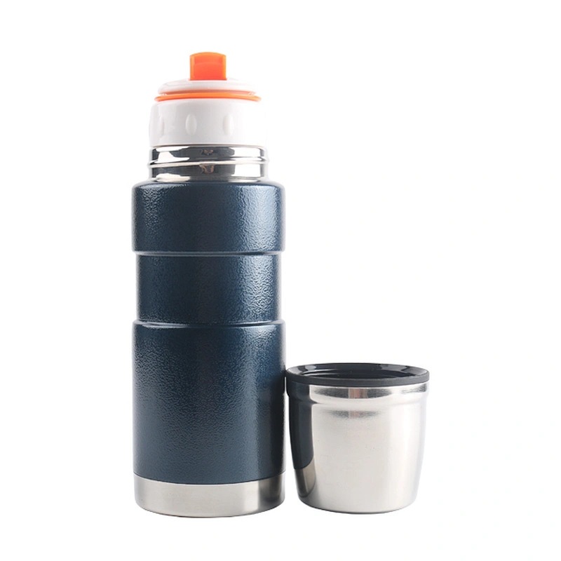 350ml vacuum thermos with stainless steel material, with plastic cup