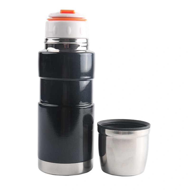 350ml vacuum thermos with stainless steel material, with plastic cup