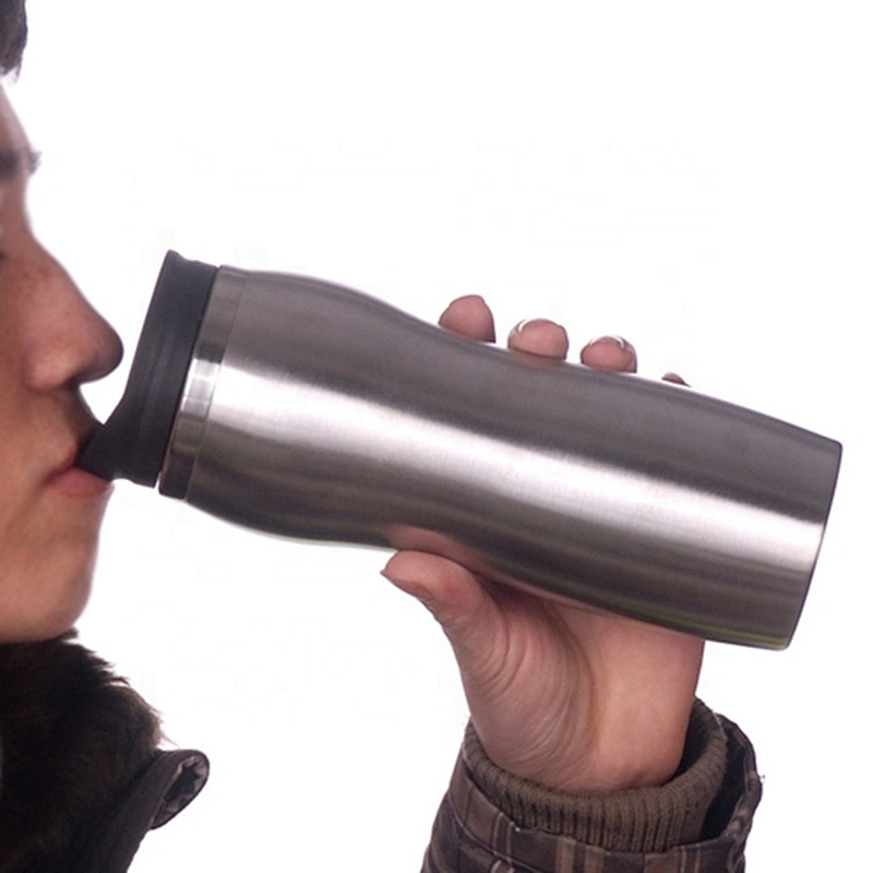 Water Tea Coffee Thermal Cups 450ml Stainless Steel Travel Tumbler Mug
