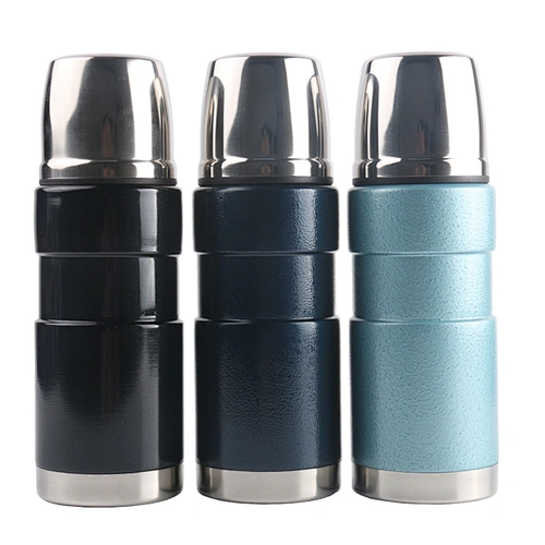 350ml vacuum thermos with stainless steel material, with plastic cup