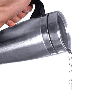 450ml 16oz Double Wall Stainless Steel Thermal Travel Coffee Thermos Cup With Handle