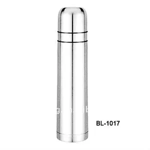 1L double wall stainless steel vacuum flask,with 2pcs lids