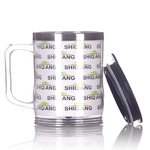 400ML Double Wall Vacuum Insulated Plastic Outer Stainless Steel Inner Travel Coffee Mug