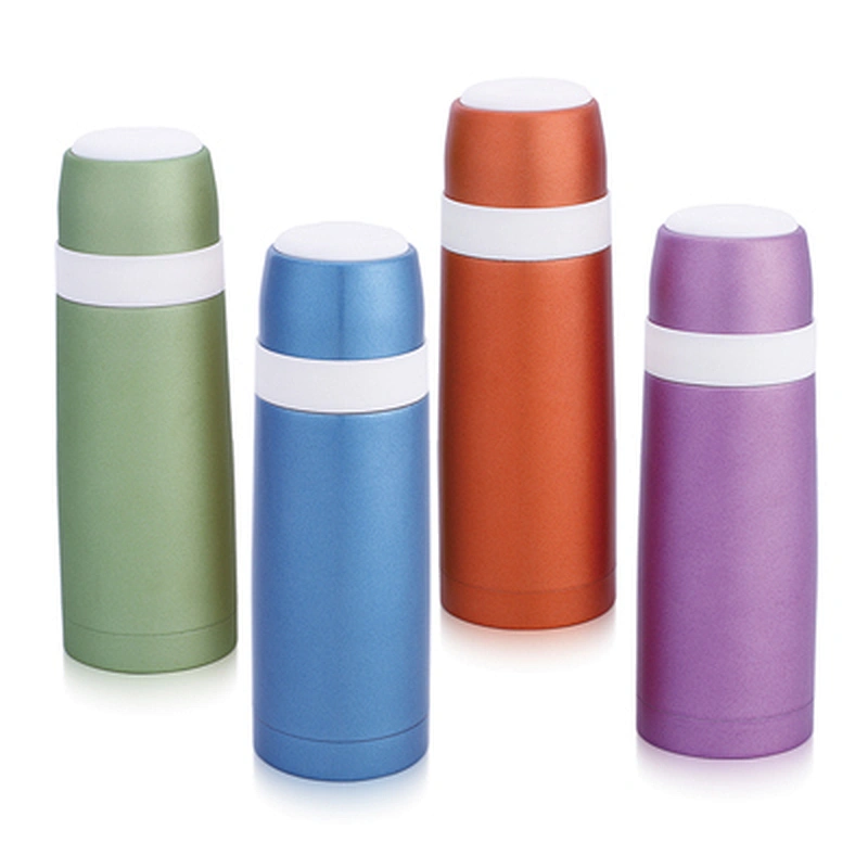 350ml cylindroid stainless steel high grade vacuum flask thermos bottles with new style cover keeps hot or cold 24hours