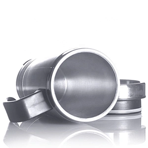 450ml 16oz Double Wall Stainless Steel Thermal Travel Coffee Thermos Cup With Handle