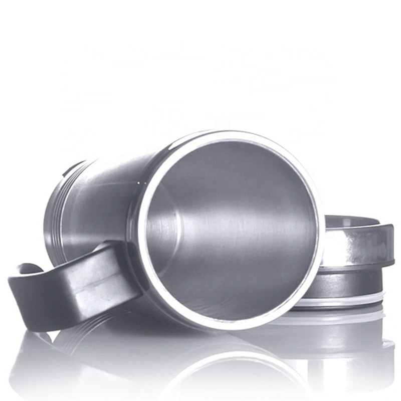 450ml 16oz Double Wall Stainless Steel Thermal Travel Coffee Thermos Cup With Handle