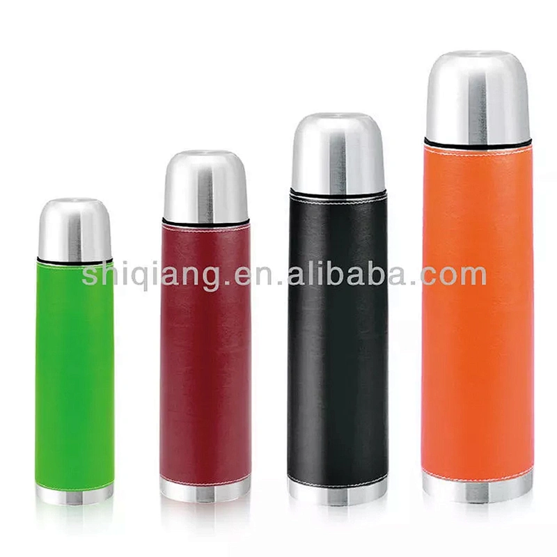 Several Capacities Double Wall Stainless Steel Vacuum Thermo Bottles With Cover