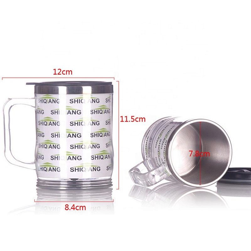 400ML Double Wall Vacuum Insulated Plastic Outer Stainless Steel Inner Travel Coffee Mug