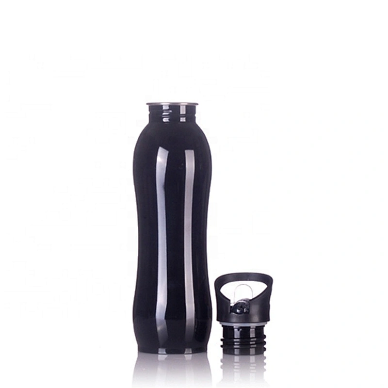 Wholesale 750ml Curved Shape Stainless Steel Camping Aluminium Bottle