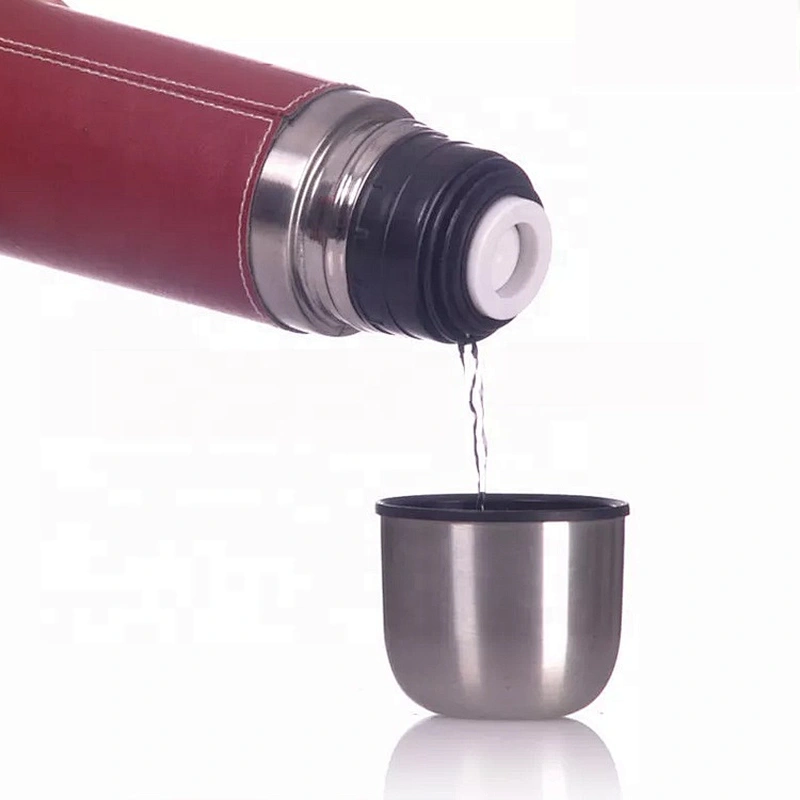 Several Capacities Double Wall Stainless Steel Vacuum Thermo Bottles With Cover