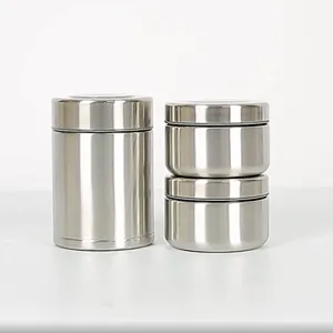 Leakproof Lid 500ml Lunch Box Double Wall Stainless Steel Vacuum Food Storage and single wall salad cases