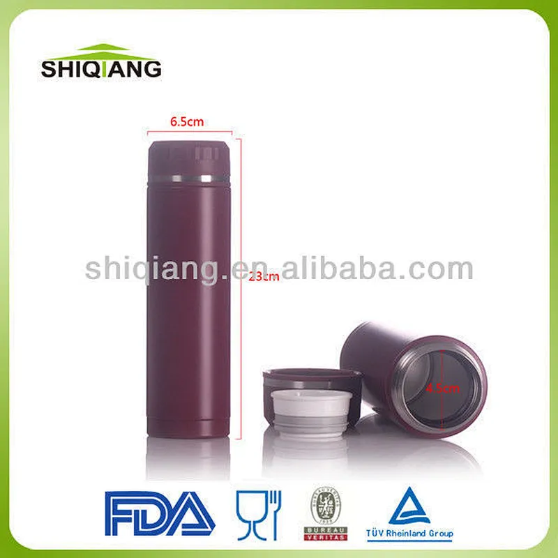 450ml Food Grade Vacuum Thermal Travel Water Flasks Portative Vacuum Drink Bottle With Lid And Filter