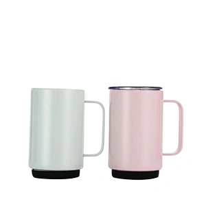 Stainless Steel Handle Tea Tumbler Mug 350ml Double Wall Vacuum Thermos Coffee Cups