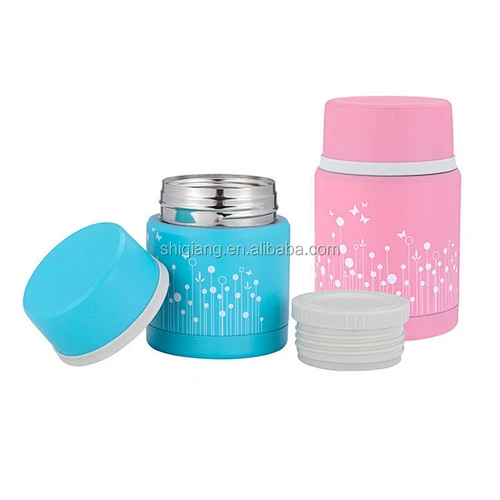 Food grade 500ml double wall metal thermal insulated lunch box