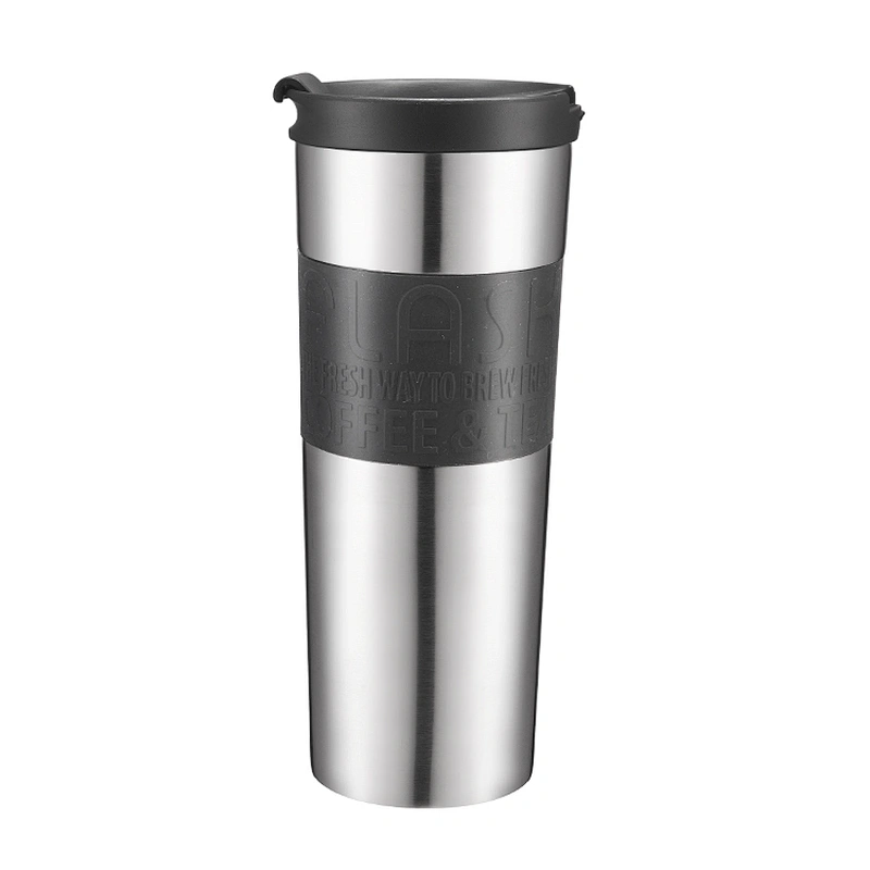600ml double wall stainless steel vacuum insulated thermal mug with leakproof lid
