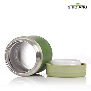 Double Wall Stainless Steel Vacuum Container Insulated Round Kids Lunch Box Food Storage
