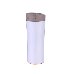 Attractive vacuum insulated non-slip stainless tumbler with leakproof lid