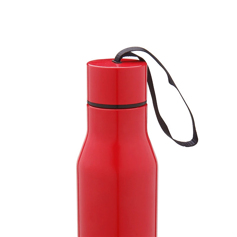 750ml double wall stainless steel vacuum insulated water bottle with strap