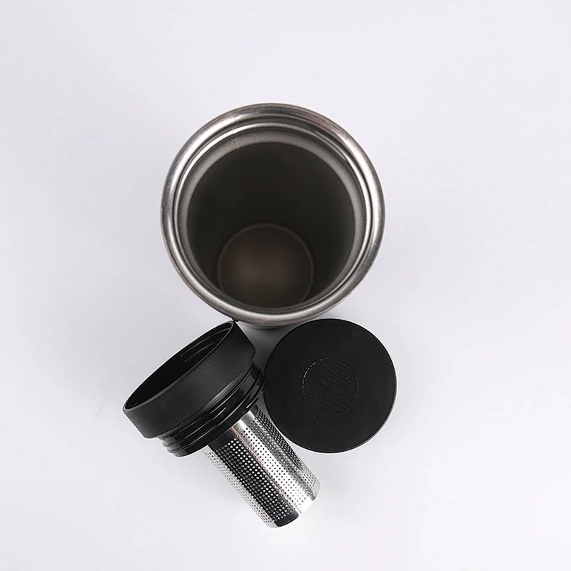 Water bottle vacuum travel drinking coffee tea tumbler with infuser