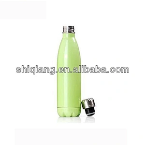 Double Wall Vacuum Insulated Stainless Steel Water Cola Shaped Water Bottle