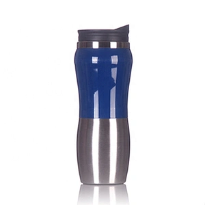 Double Wall Sports Travel Water Bottle Vacuum Flask Cup 450ML Custom Personalized Stainless Steel Mug