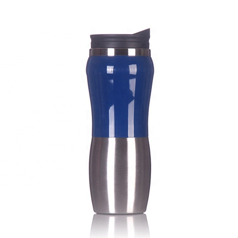 Double Wall Sports Travel Water Bottle Vacuum Flask Cup 450ML Custom Personalized Stainless Steel Mug