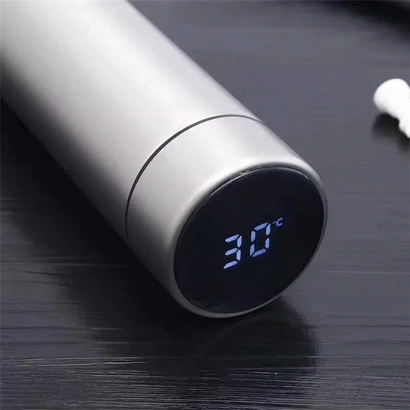 500ml Water bottle vacuum travel drinking coffee tea tumbler with infuser temperature display