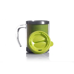 Custom Printed Logo 14oz Travel Office Keep Hot Cold Tea Coffee Mug With Lid