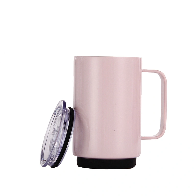 Stainless Steel Handle Tea Tumbler Mug 350ml Double Wall Vacuum Thermos Coffee Cups