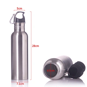 Custom Vacuum Insulated Thermos Flask Portable Metal Sport Drink Bottles With Lid